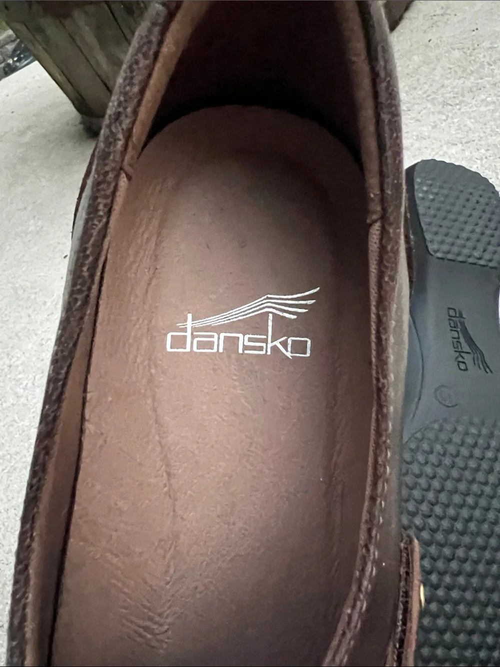 Dansko Franny Leather Comfort Loafers Chocolate Brown Women’s Size 9.5-10 (EU